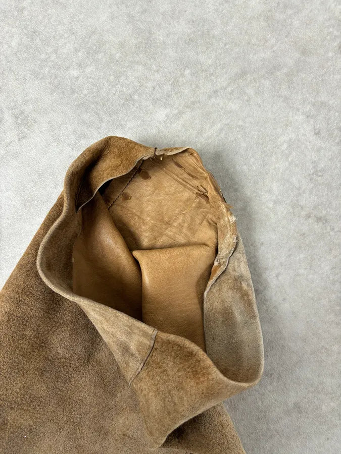 Jil Sander Brown Leather Classy Pants hvhRNOQ 14