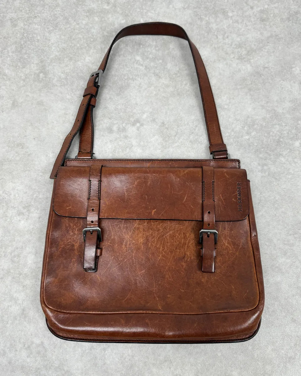 Jil Sander Brown Leather Handle Bag yzjpqAw 0