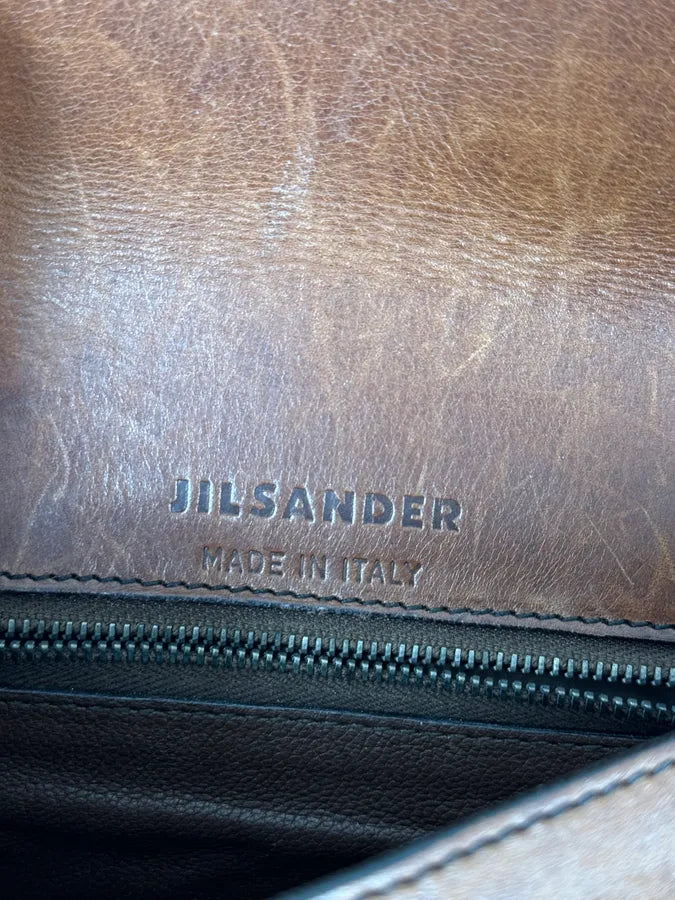 Jil Sander Brown Leather Handle Bag yzjpqAw 10