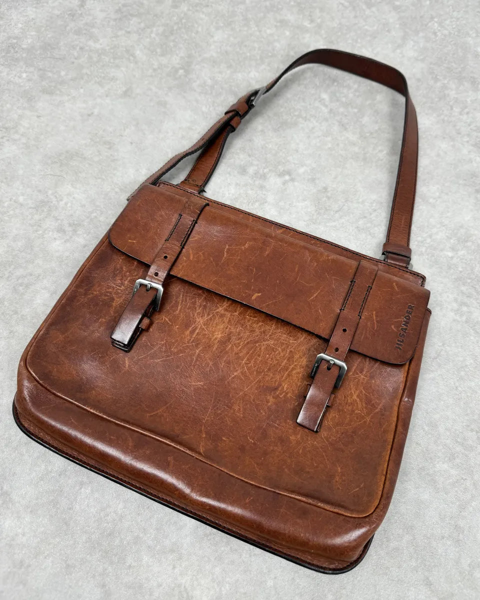 Jil Sander Brown Leather Handle Bag yzjpqAw 3