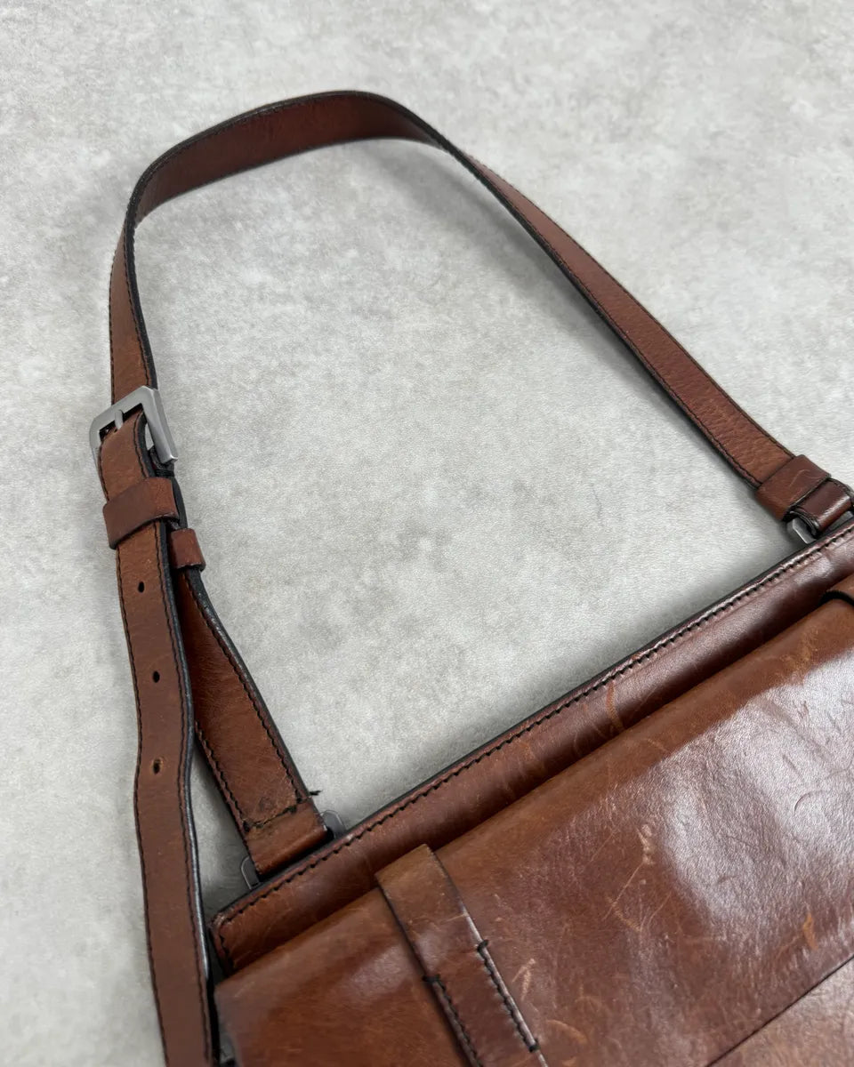 Jil Sander Brown Leather Handle Bag yzjpqAw 6