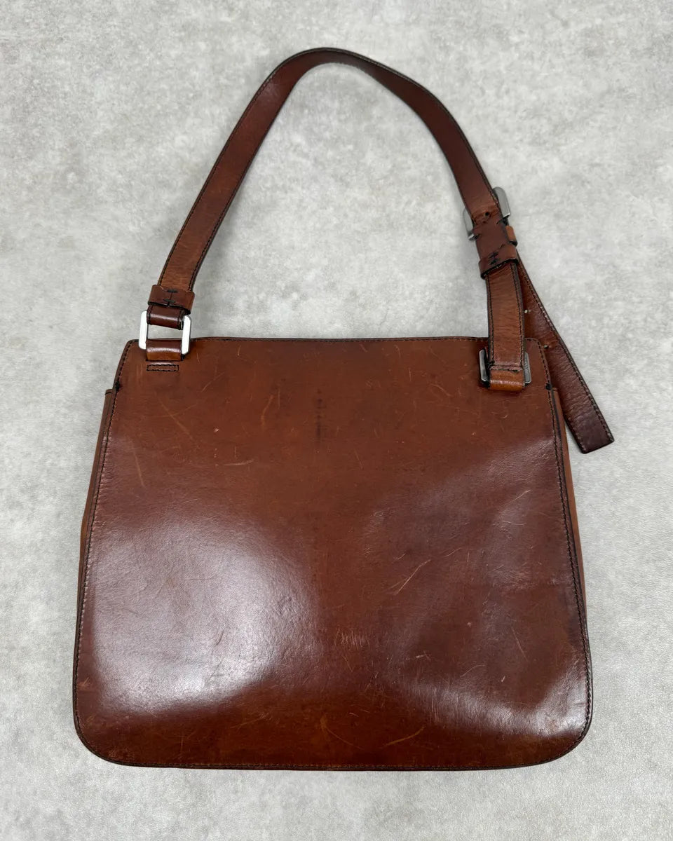 Jil Sander Brown Leather Handle Bag yzjpqAw 7