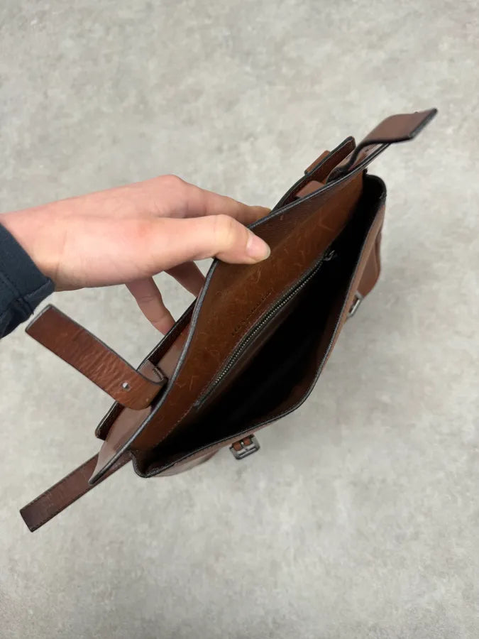 Jil Sander Brown Leather Handle Bag yzjpqAw 9