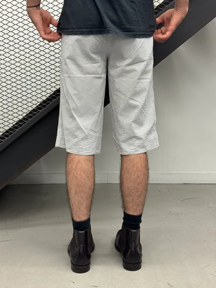 Jil Sander Checkered Blue & White Shorts sjrMbZz 9
