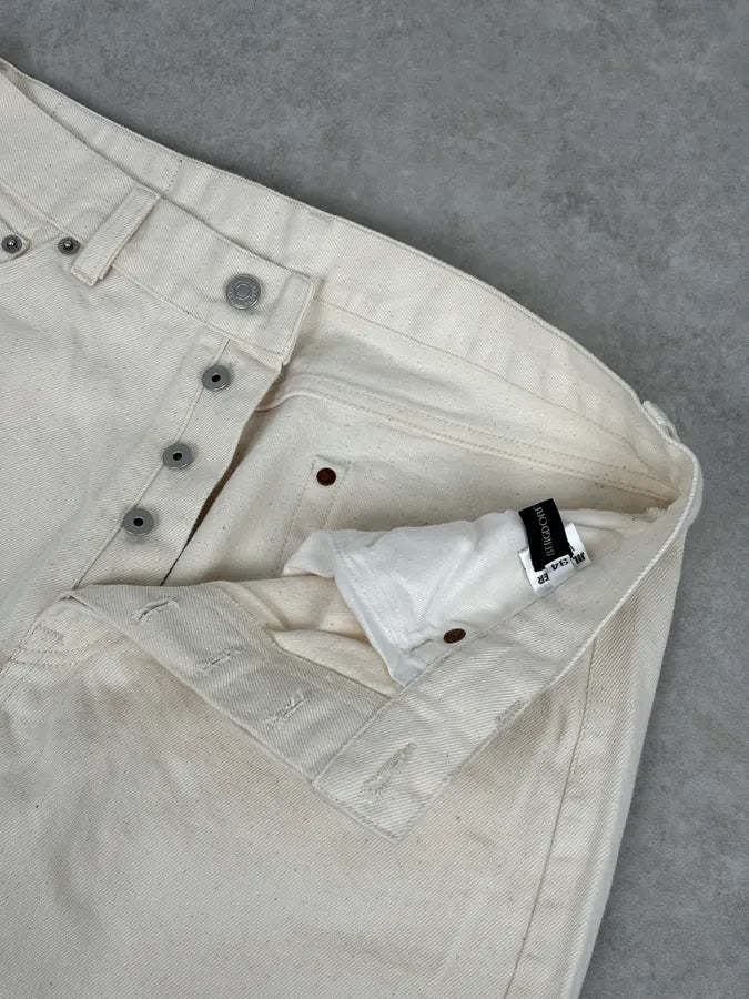 2010s Jil Sander Creamy Beige Straight Denim Jeans jaBIRvH 8