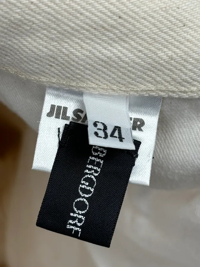 2010s Jil Sander Creamy Beige Straight Denim Jeans jaBIRvH 11