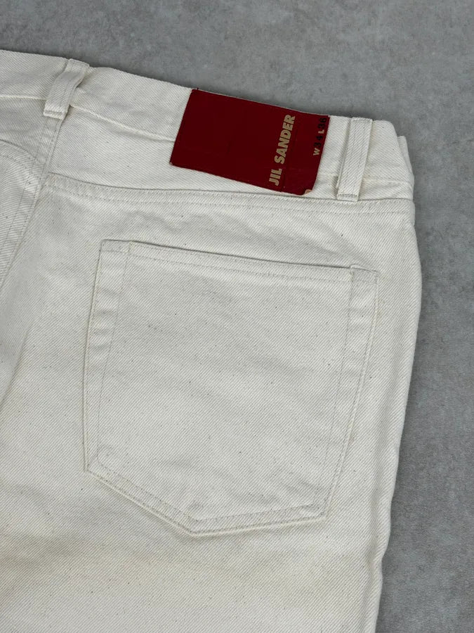 2010s Jil Sander Creamy Beige Straight Denim Jeans jaBIRvH 7