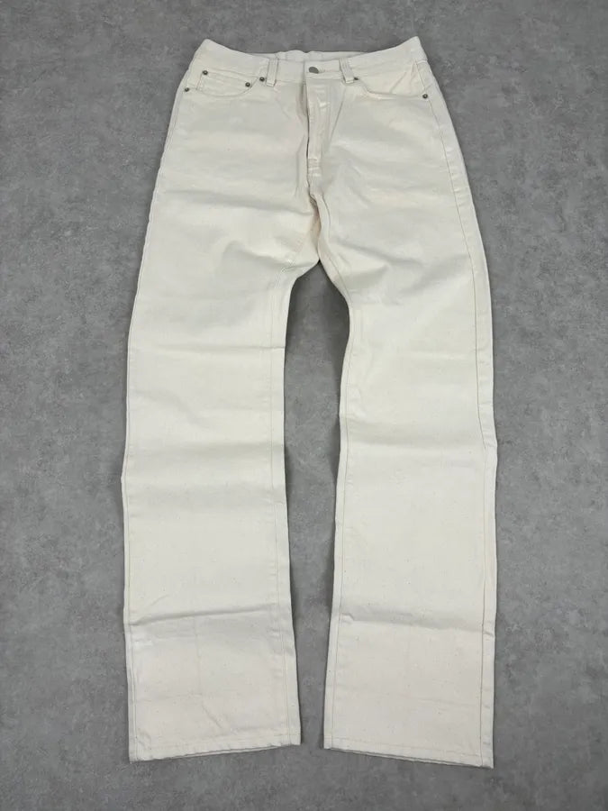 2010s Jil Sander Creamy Beige Straight Denim Jeans jaBIRvH 0