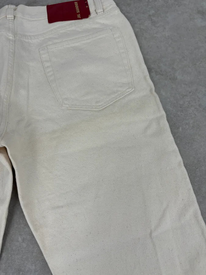 2010s Jil Sander Creamy Beige Straight Denim Jeans jaBIRvH 10