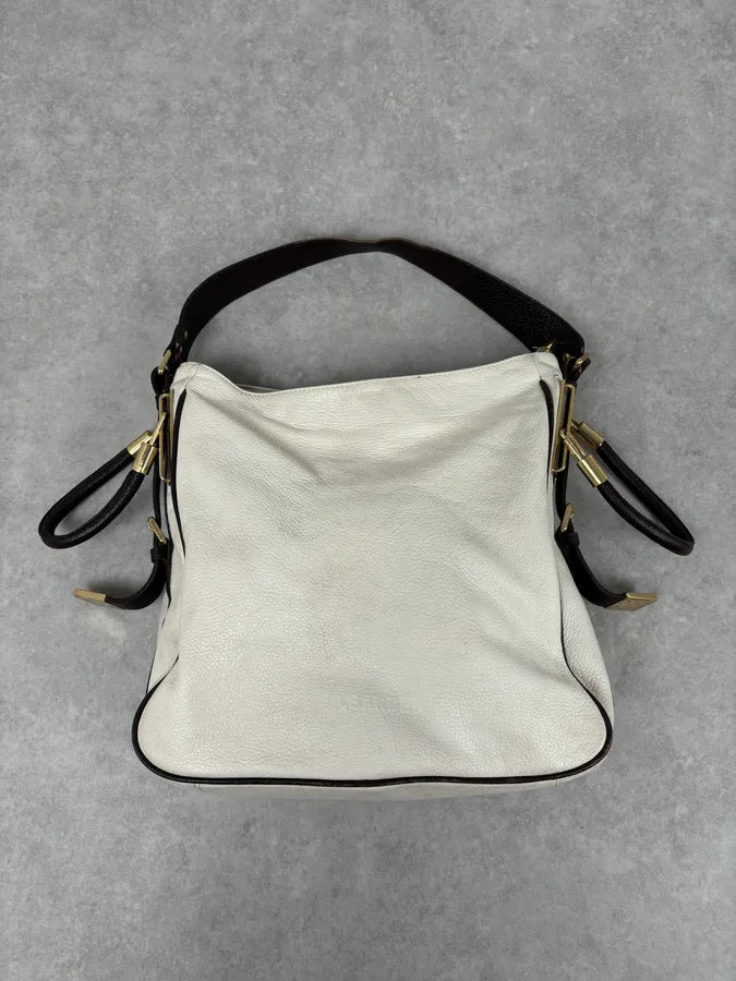 Jil Sander Creamy White Leather Handle Bag UeEEYvv 1
