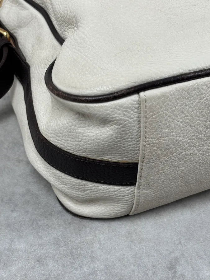 Jil Sander Creamy White Leather Handle Bag UeEEYvv 5