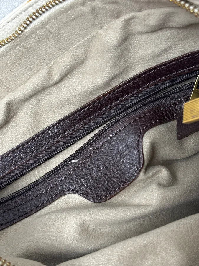 Jil Sander Creamy White Leather Handle Bag UeEEYvv 12