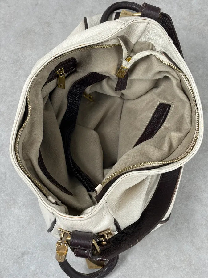 Jil Sander Creamy White Leather Handle Bag UeEEYvv 6