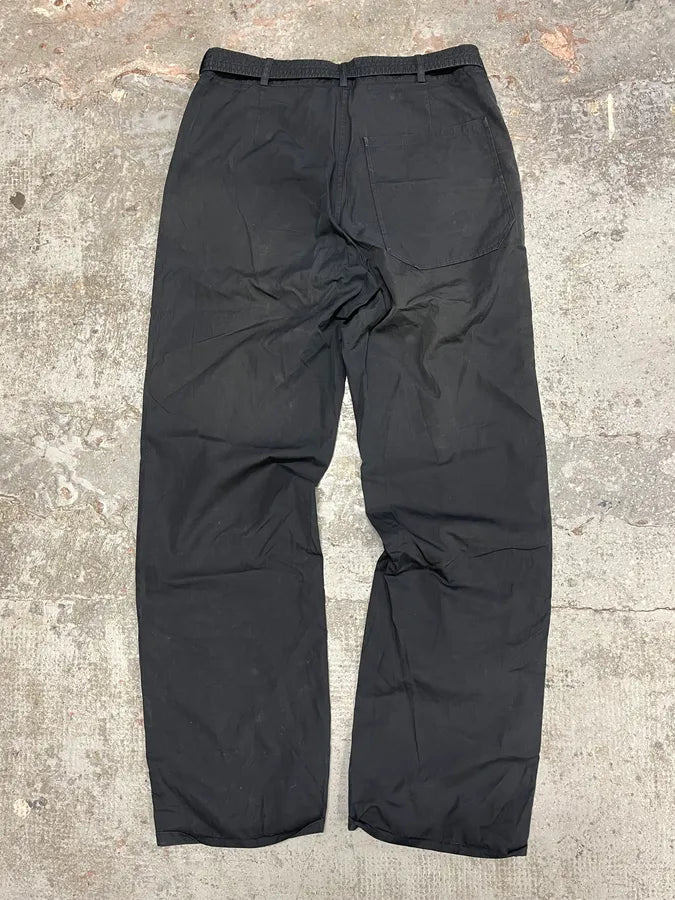 Jil Sander Faded Black Soft Belted Pants (S/M) BXJrAIe 5