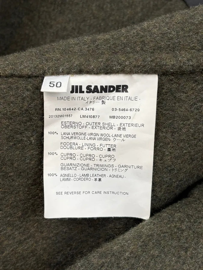 SS2013 Jil Sander Grey Wool Peacoat Caban XxkhCyw 10