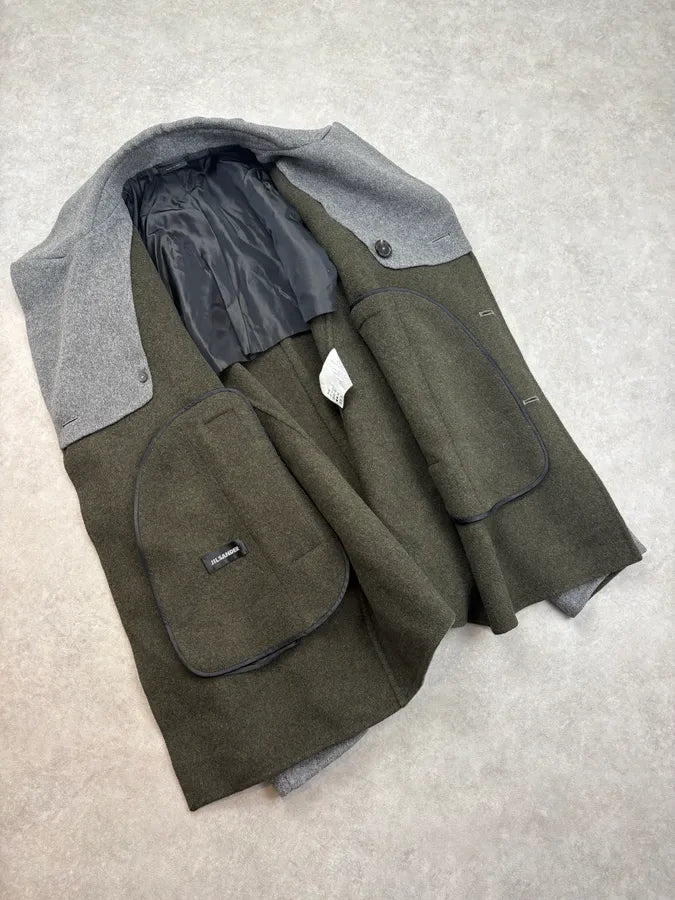 SS2013 Jil Sander Grey Wool Peacoat Caban XxkhCyw 6