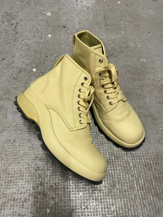 Jil Sander Ivory Ankle Boots lAvSZgn 4