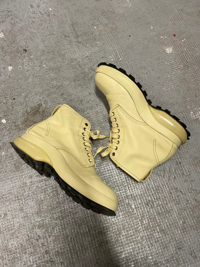 Jil Sander Ivory Ankle Boots lAvSZgn 5