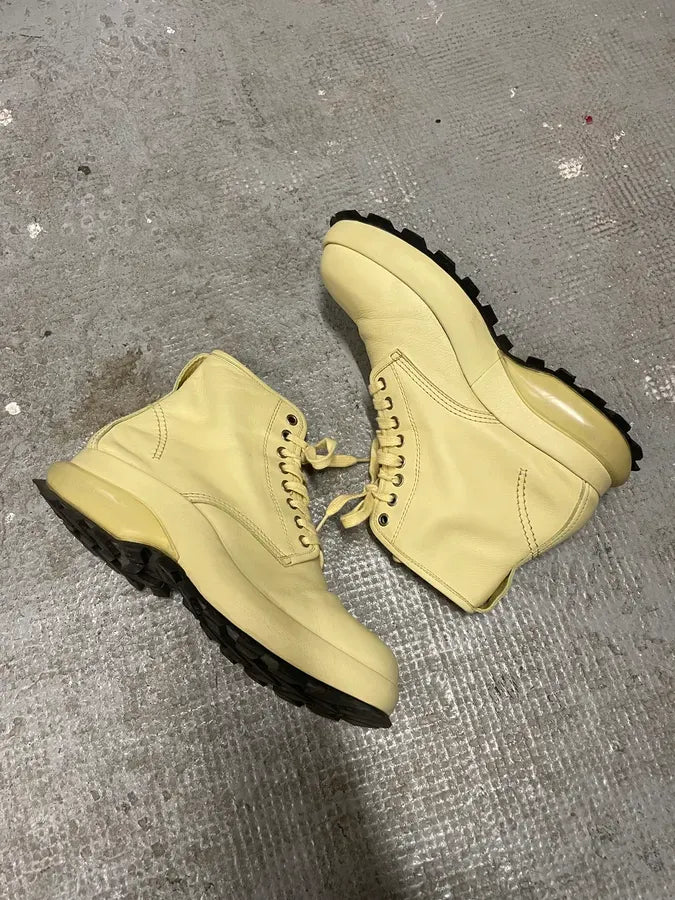 Jil Sander Ivory Ankle Boots lAvSZgn 5