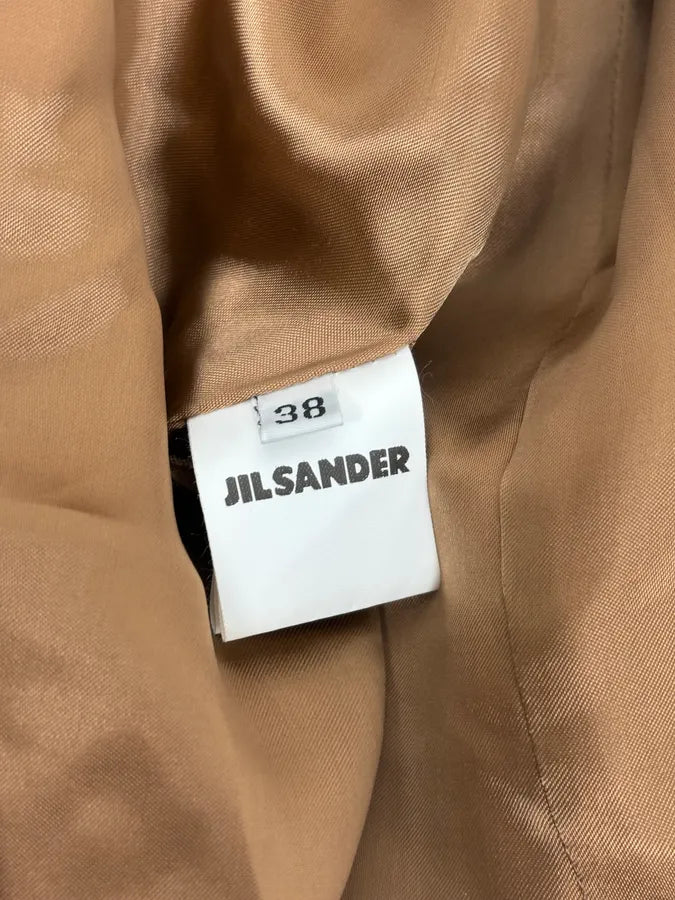 2000s Jil Sander Beige Long Minimalist Coat jvhCLWy 9