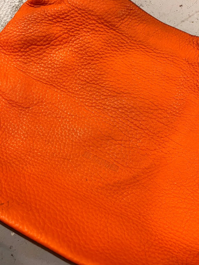 Jil Sander Orange Handle Leather Bag WDbLEru 4