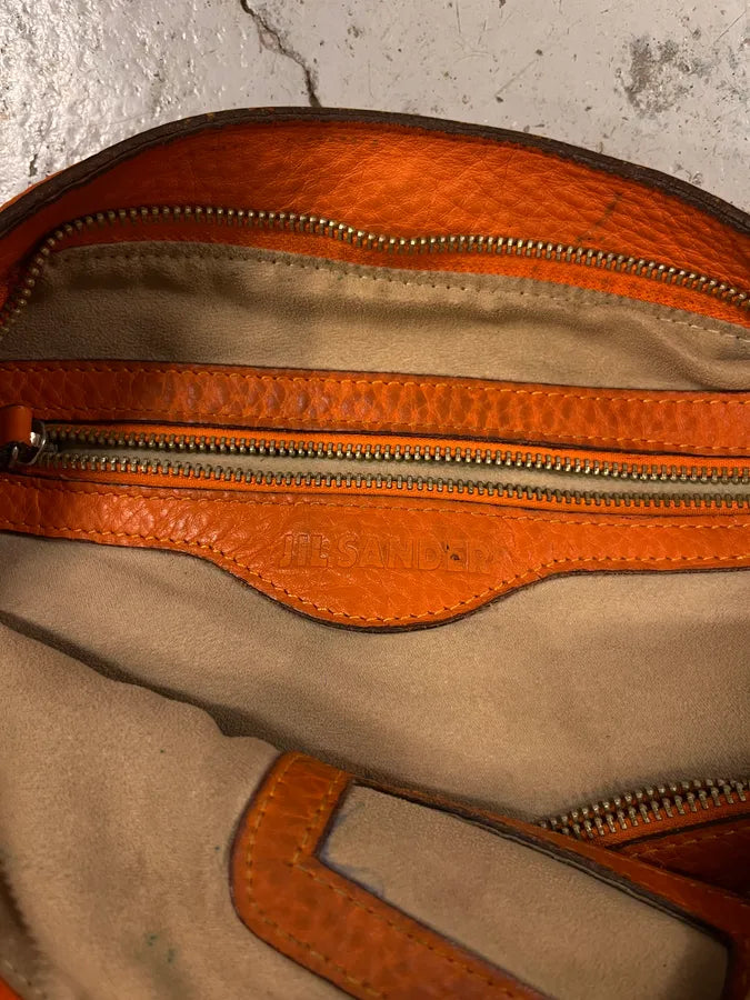 Jil Sander Orange Handle Leather Bag WDbLEru 7