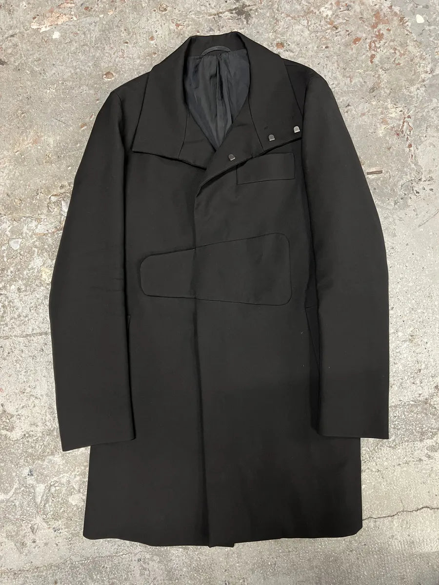 AW2010 Jil Sander Picasso Obscure Long Asymmetrical Jacket by Raf Simons (M) vlxkXFC 4