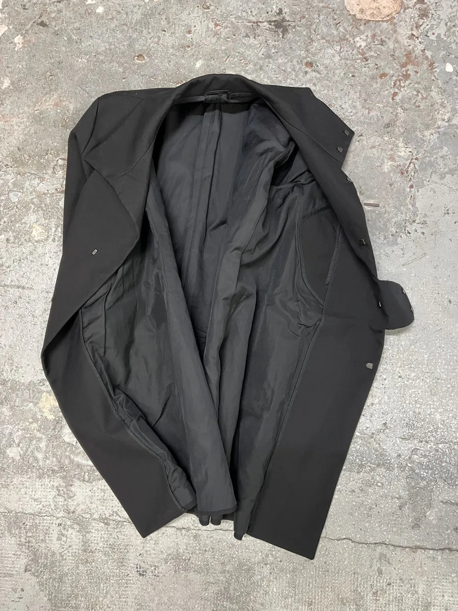 AW2010 Jil Sander Picasso Obscure Long Asymmetrical Jacket by Raf Simons (M) vlxkXFC 5