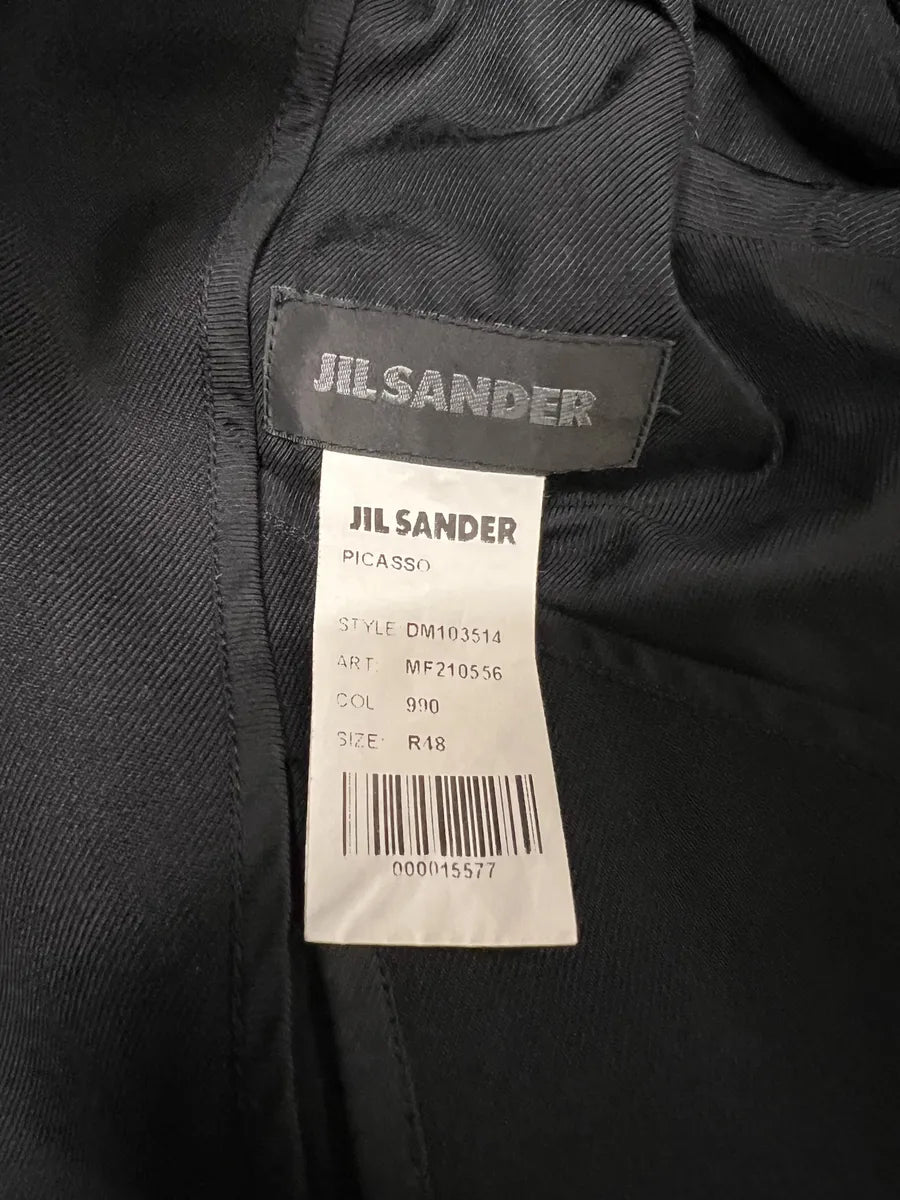 AW2010 Jil Sander Picasso Obscure Long Asymmetrical Jacket by Raf Simons (M) vlxkXFC 8