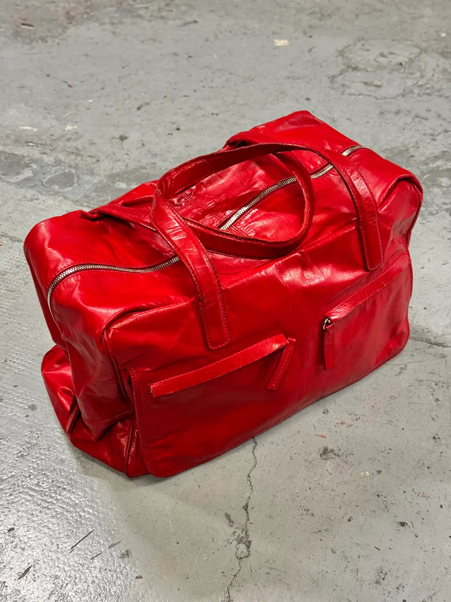 Jil Sander Red Tactical Multi-Pocket Handle Bag yKLHoCa 0