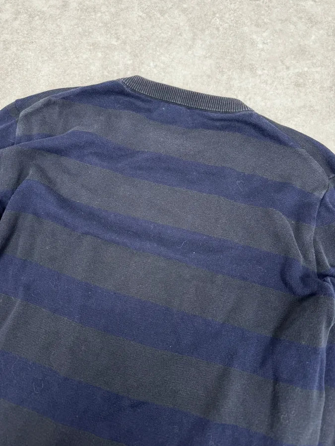 Jil Sander Striped Cotton Knit Blue Sweater dQUtRyk 5