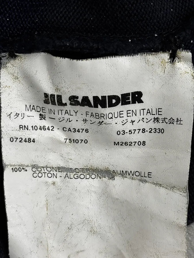 Jil Sander Striped Cotton Knit Blue Sweater dQUtRyk 8