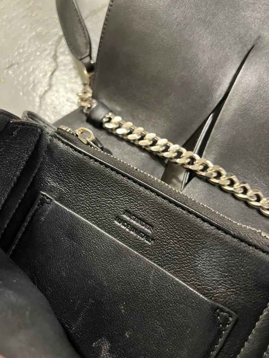 Jil Sander Studded Black Leather Shoulder Bag xAsbEQR 8