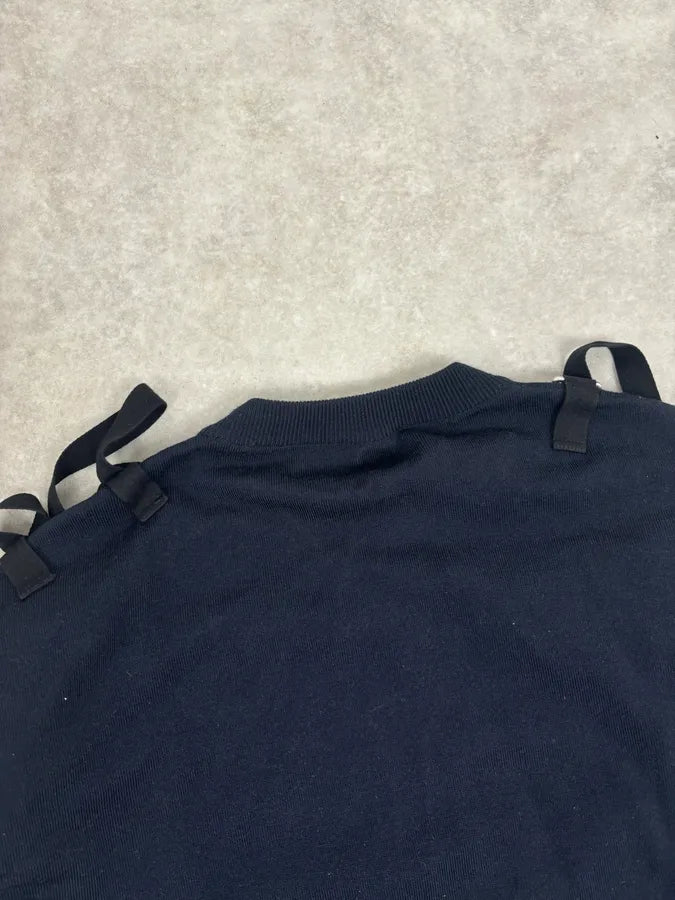 Jil Sander Two Front Bondage Navy Sweater GkxYtCY 5
