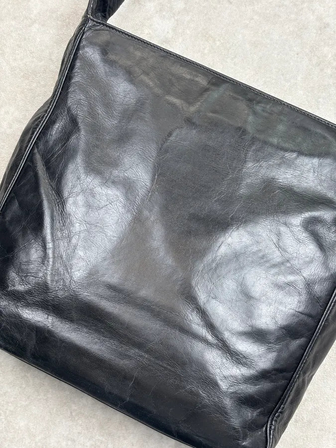 2000s Jil Sander Black Leather Bag zmFQzpe 11