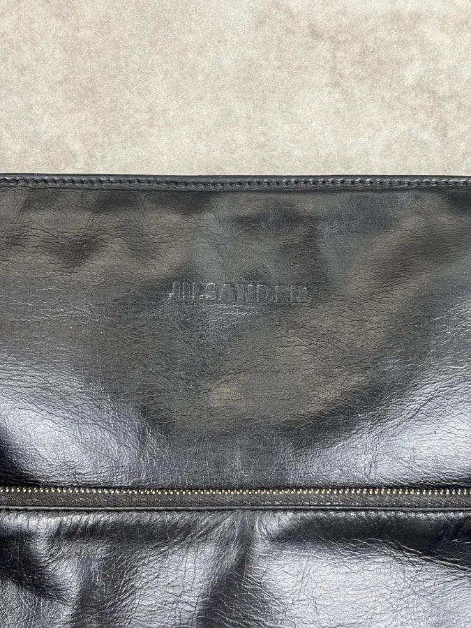 2000s Jil Sander Black Leather Bag zmFQzpe 7