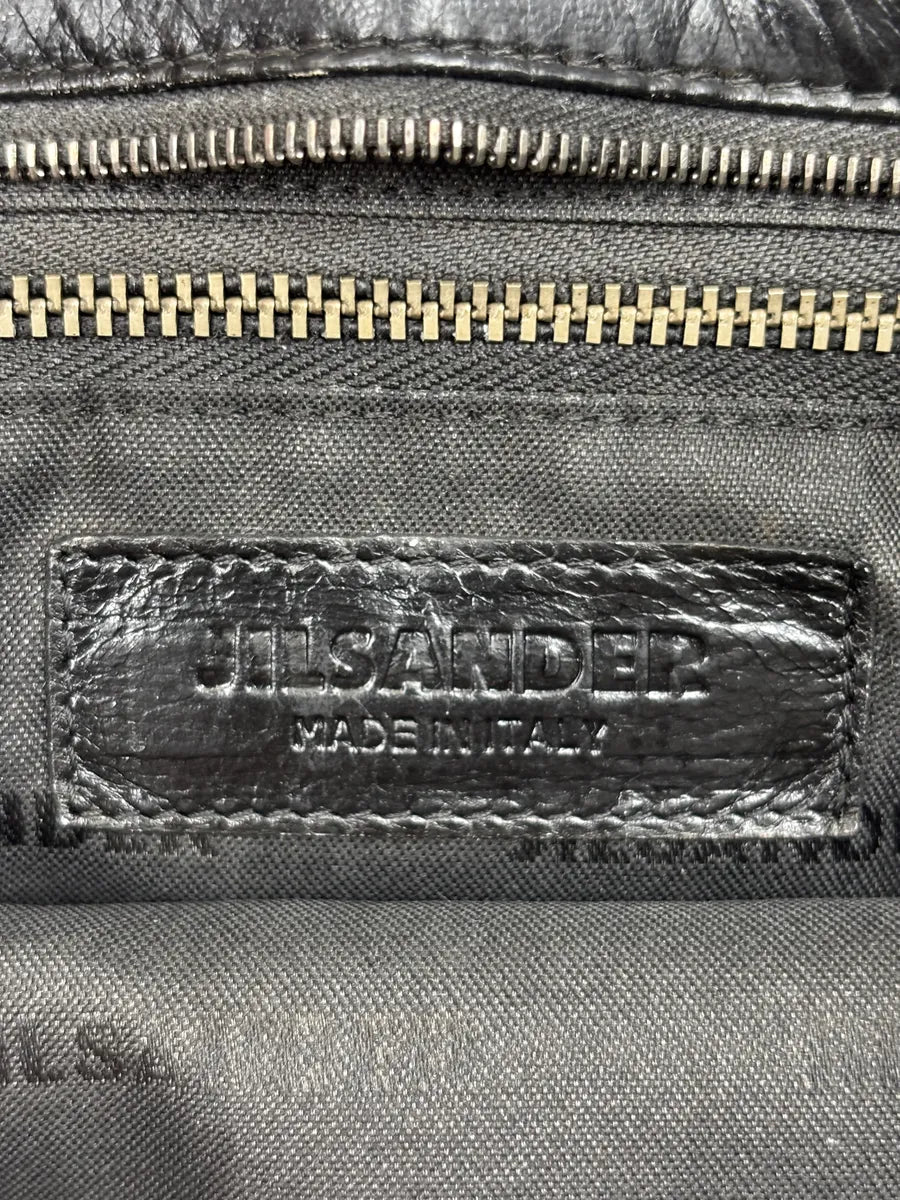 2000s Jil Sander Black Leather Bag zmFQzpe 14