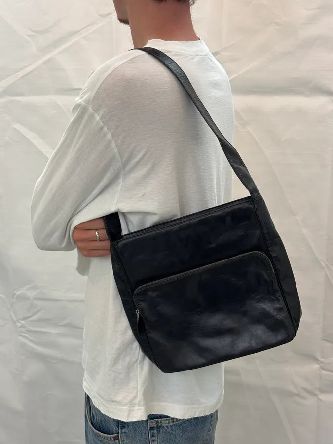 2000s Jil Sander Black Leather Bag zmFQzpe 1