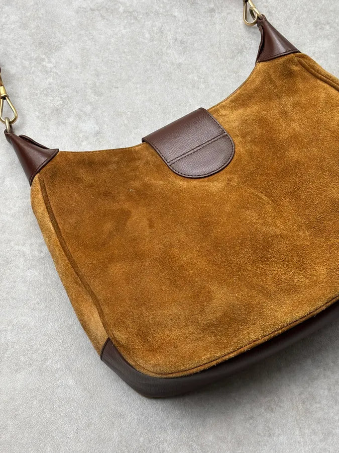 Jil Sander Suede Brown Camel Leather Shoulder Bag QiDeqwv 8