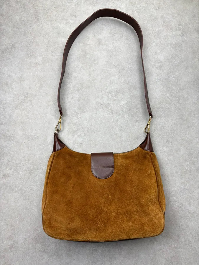 Jil Sander Suede Brown Camel Leather Shoulder Bag QiDeqwv 7