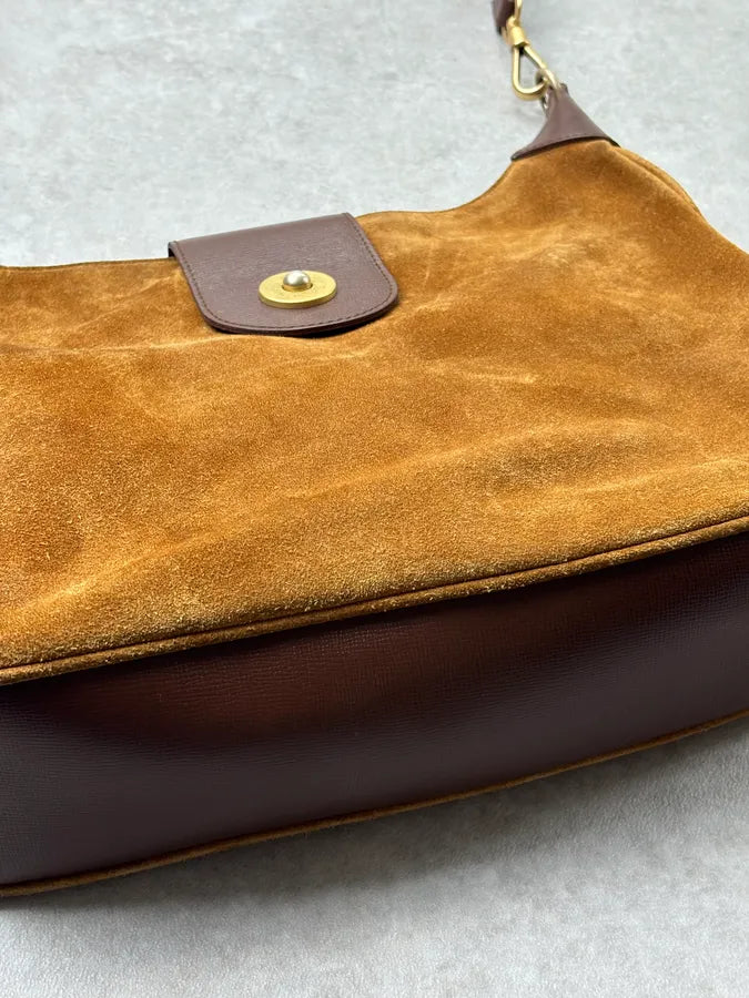 Jil Sander Suede Brown Camel Leather Shoulder Bag QiDeqwv 6