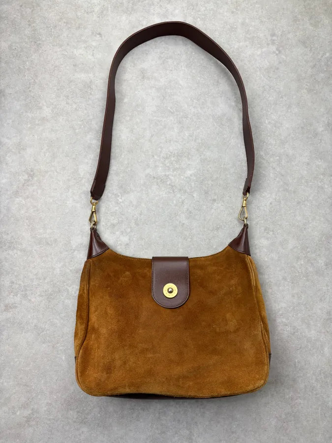 Jil Sander Suede Brown Camel Leather Shoulder Bag QiDeqwv 0