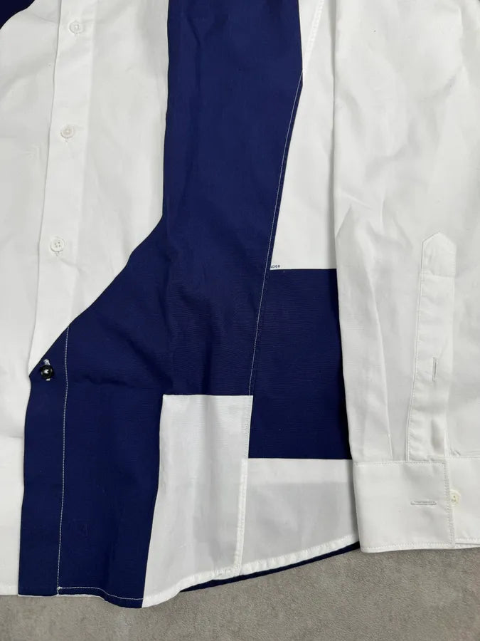 SS2013 Jil Sander White & Blue Modern Shirt hgGAXll 7