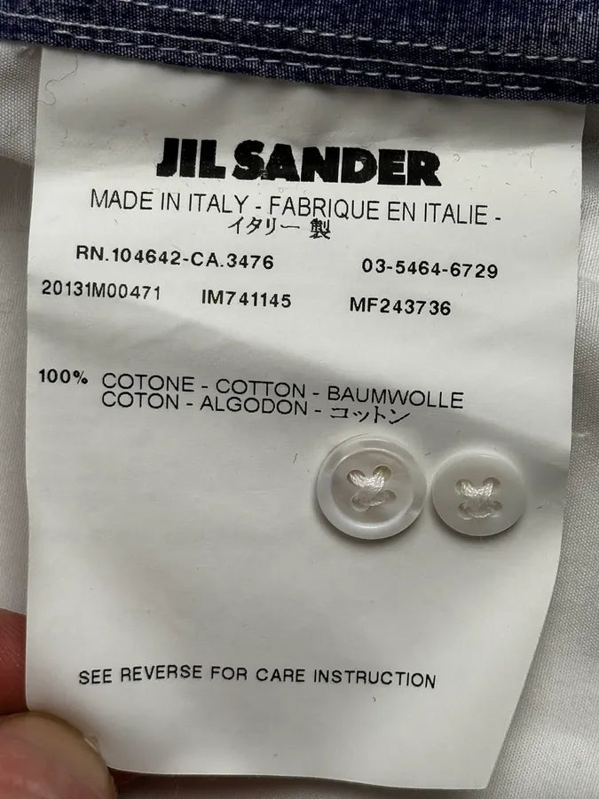 SS2013 Jil Sander White & Blue Modern Shirt hgGAXll 12