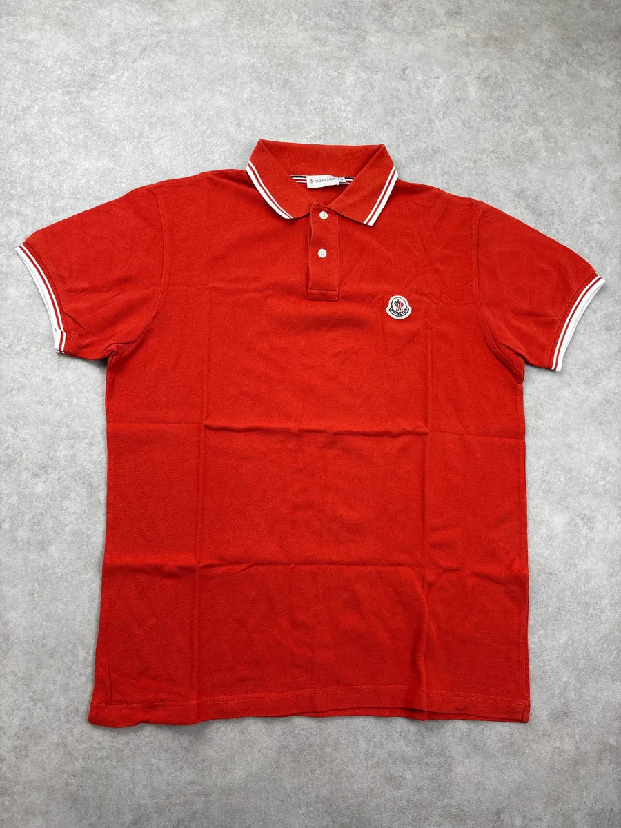 FW2009 Moncler Red Logo Patch Polo jkIFJgvh 0