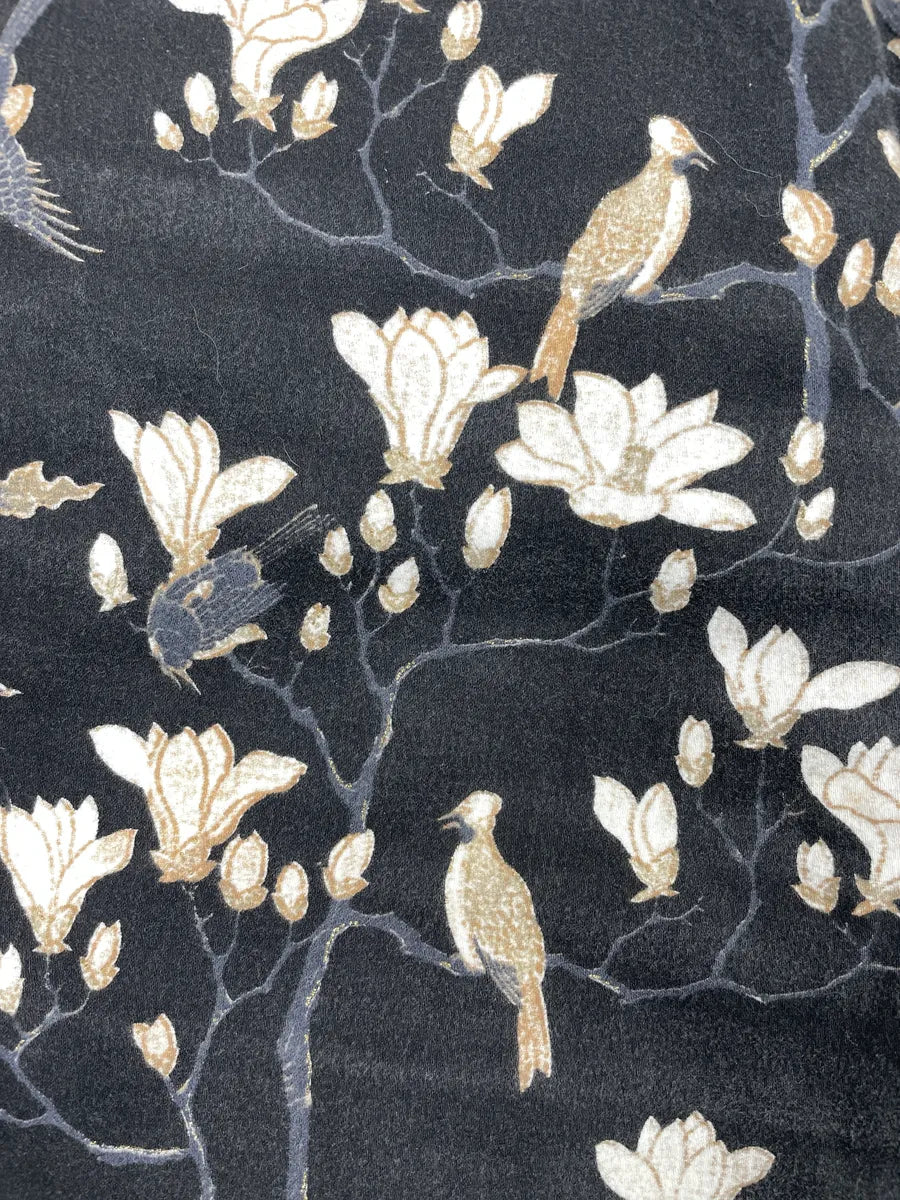 AW2003 Cavalli Black Bird Floral Asian World Jeans jmUaMNKk 7