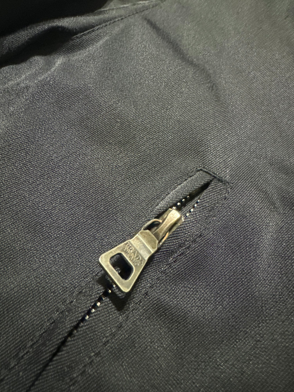 2000s Prada Black Aviator Cozy Bomber Jacket (L) - 11