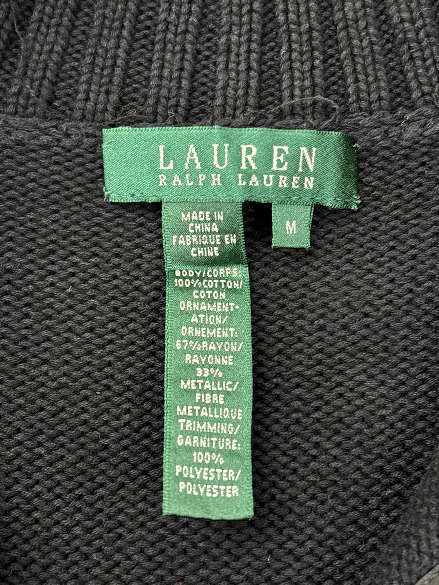 2000s Ralph Lauren Black Dragon Embroidered Sweater jnIqZBEb 8