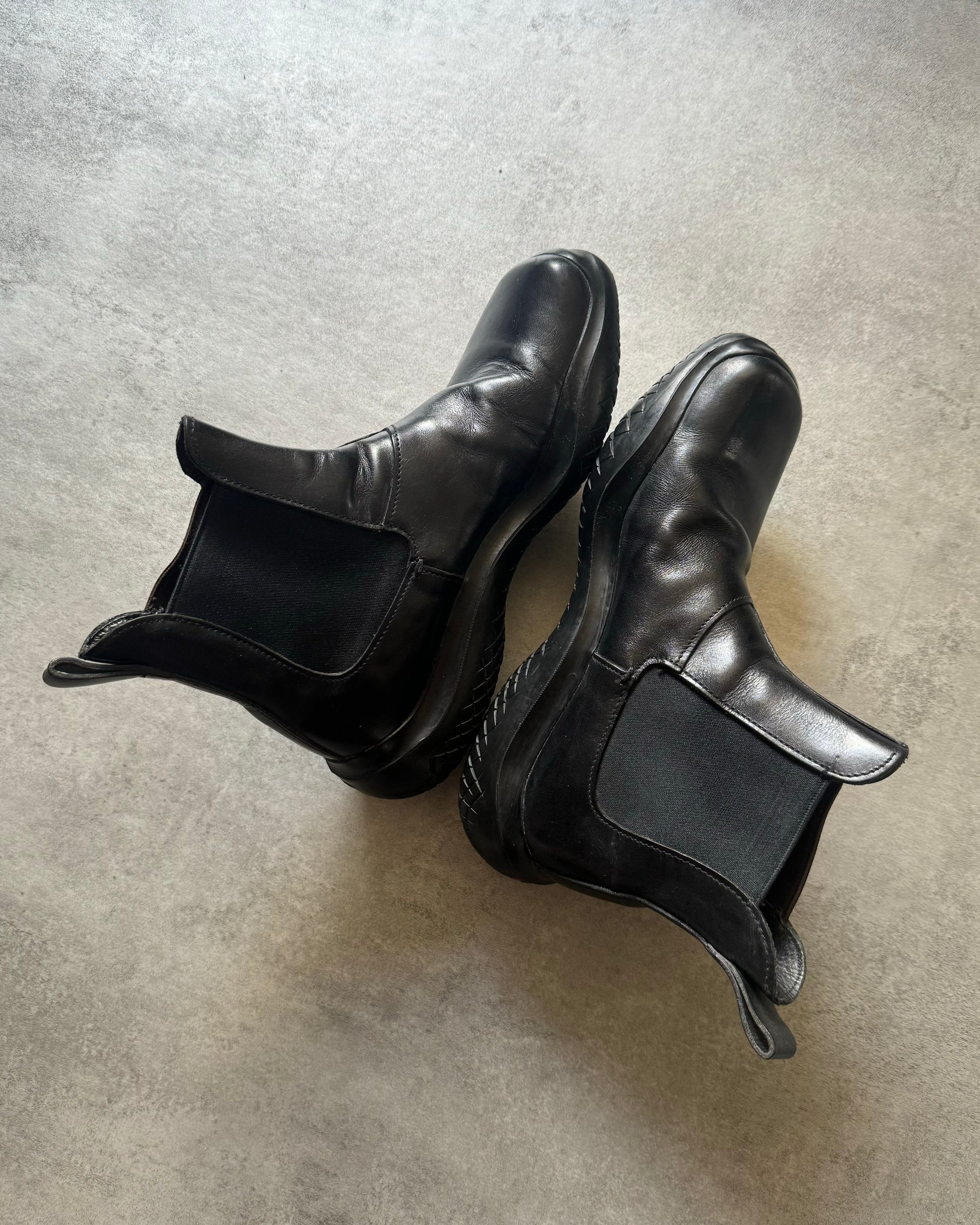 FW1999 Prada Ankle Black Leather Boots  (42,5) - 3