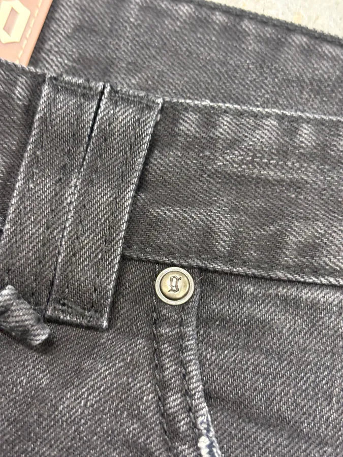 SS2014 John Galliano Black Magazine Denim Washed Jeans oztOLym 7